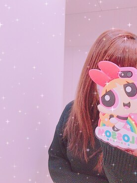「E hyphen world gallery（イーハイフンワールドギャラリー）のアイテム（ニット/セーター、ブラック系）」を使った、💕さん（レディース・161cm）の冬コーディネート