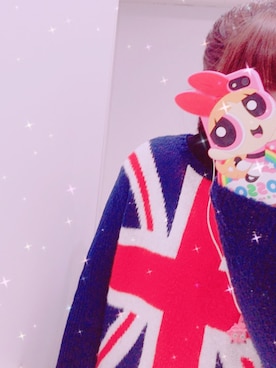 「FOREVER 21（フォーエバー トゥエンティーワン）のアイテム（ニット/セーター、レッド系）」を使った、💕さん（レディース・161cm）の冬コーディネート