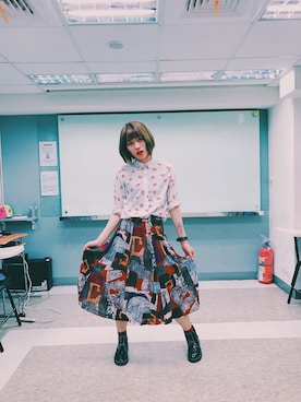 「MARKET（マーケット）のアイテム」を使った、泰瑞莎 Teresa Tuさん（レディース・170cm）の春コーディネート