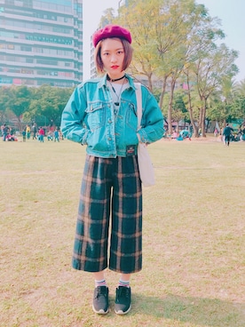 「MARKET（マーケット）のアイテム」を使った、泰瑞莎 Teresa Tuさん（レディース・170cm）の冬コーディネート