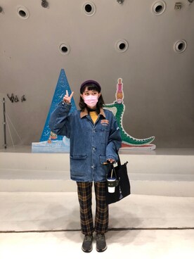 「pants」｜「アイテム（ジャケット/アウター）」を使った、泰瑞莎 Teresa Tuさん（レディース・170cm）の冬コーディネート