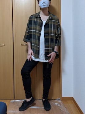 「CASPER JOHN」｜「アイテム（アナログ腕時計）」を使った、たけるさん（メンズ・178cm）の秋コーディネート