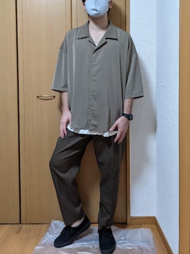 「ADRER（アドラー）の【ADRER】サイドジップレイヤードタンク（タンクトップ）」を使った、たけるさん（メンズ・178cm）の秋コーディネート