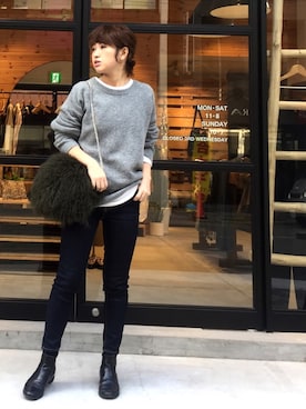 YUKO さん（レディース・156cm）の冬コーディネート