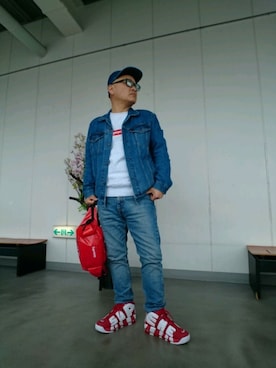「Levi's（リーバイス）のアイテム（その他アウター）」を使った、かっちゃんさん（メンズ・170cm）の春コーディネート