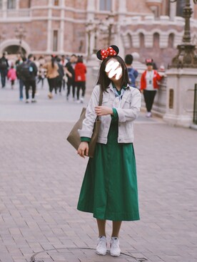 「UNIQUE（ユニーク）のアイテム（ジャケット/アウター）」を使った、四月🌻さん（レディース・153cm）の夏コーディネート