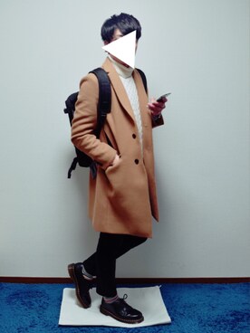 「BLISS POINT（ブリスポイント）のアイテム（ジャケット/アウター）」を使った、TOMさん（メンズ・173cm）の冬コーディネート