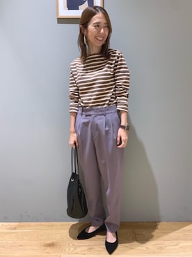 「under160」｜藤田（fujita）さん（レディース・157cm）の秋コーディネート