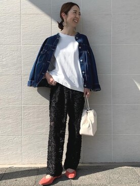 「Denim styling」｜藤田（fujita）さん（レディース・157cm）の春コーディネート