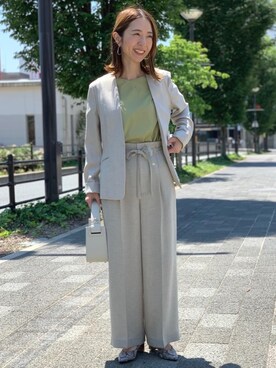 藤田（fujita）さん（レディース・157cm）の春コーディネート