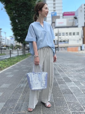 藤田(fujita)さん(レディース・157cm)の夏コーディネート