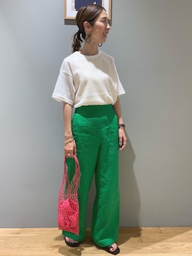 「☆この夏取り入れたいアメスリトップス」｜藤田（fujita）さん（レディース・157cm）の夏コーディネート