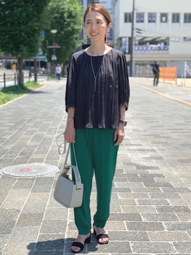 藤田(fujita)さん(レディース・157cm)の夏コーディネート