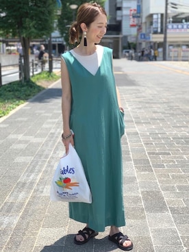 藤田(fujita)さん(レディース・157cm)の夏コーディネート