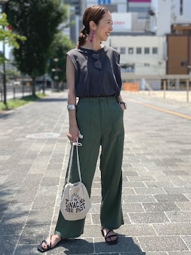 藤田(fujita)さん(レディース・157cm)の夏コーディネート