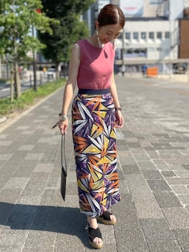 藤田（fujita）さん（レディース・157cm）の夏コーディネート