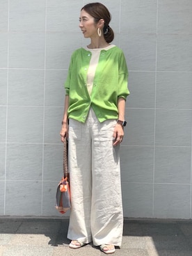 「☆この夏取り入れたいアメスリトップス」｜藤田（fujita）さん（レディース・157cm）の夏コーディネート