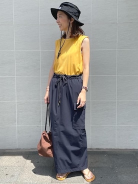 藤田（fujita）さん（レディース・157cm）の夏コーディネート