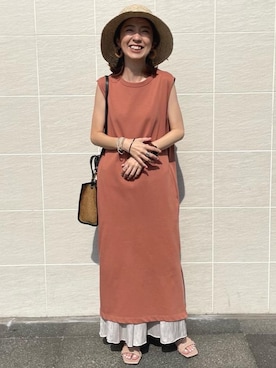 「LAURA DI MAGGIO（ローラディマッジオ）のアイテム」を使った、藤田（fujita）さん（レディース・157cm）の夏コーディネート