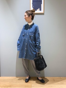 「K.Spin（ケースピン）のアイテム」を使った、藤田（fujita）さん（レディース・157cm）の秋コーディネート