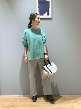 「H.V.F.N（ハブファン）のアイテム」を使った、藤田（fujita）さん（レディース・157cm）の秋コーディネート