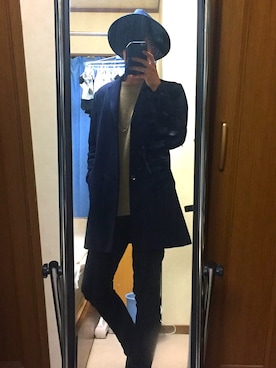 「RETRO GIRL（レトロガール）のアイテム（帽子）」を使った、kentaさん（メンズ・175cm）の冬コーディネート