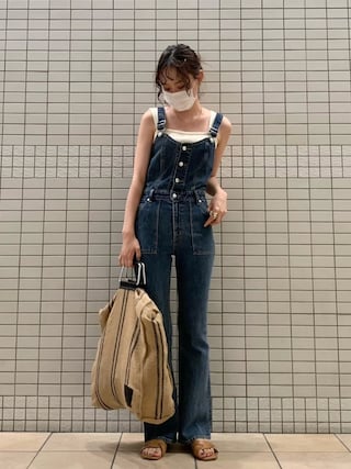 LAGUA GEM（ラグアジェム）の「PEARL FLARE SALOPETTE（つなぎ 
