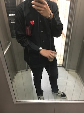 「アイテム（財布）」を使った、Sunさん（メンズ・174cm）の冬コーディネート