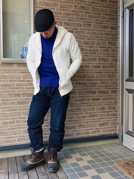 「ソレル」｜「アイテム（その他）」を使った、やすひろさん（メンズ・177cm）の冬コーディネート