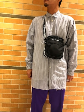 「MARBLES（マーブルズ）のアイテム（バッグ）」を使った、naoさん（メンズ・172cm）の秋コーディネート