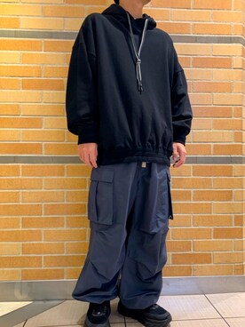 「B'2nd（ビーセカンド）のアイテム（カーゴパンツ）」を使った、naoさん（メンズ・172cm）の秋コーディネート