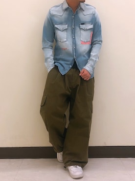 「surt（サート）のアイテム（トップス）」を使った、naoさん（メンズ・172cm）の春コーディネート