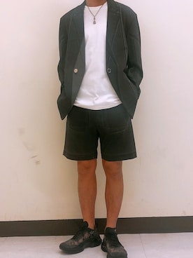 「TAAKK（ターク）のアイテム（ジャケット/アウター）」を使った、naoさん（メンズ・172cm）の春コーディネート