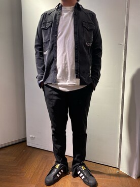「surt（サート）のアイテム（トップス）」を使った、naoさん（メンズ・172cm）の夏コーディネート