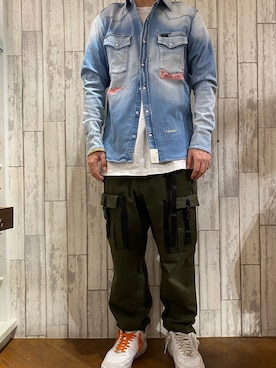 「surt（サート）のアイテム（トップス）」を使った、naoさん（メンズ・172cm）の夏コーディネート