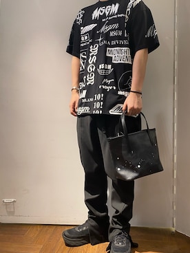 「MSGM（エムエスジーエム）のアイテム」を使った、naoさん（メンズ・172cm）の夏コーディネート
