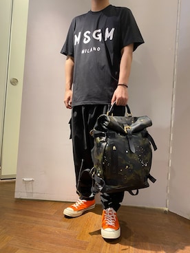 「MSGM（エムエスジーエム）のアイテム」を使った、naoさん（メンズ・172cm）の夏コーディネート