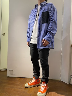 「MSGM（エムエスジーエム）のアイテム」を使った、naoさん（メンズ・172cm）の夏コーディネート