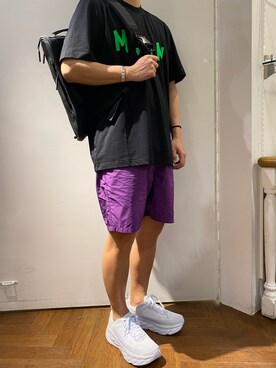 「MSGM（エムエスジーエム）のアイテム」を使った、naoさん（メンズ・172cm）の夏コーディネート