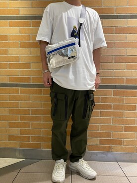 「B'2nd（ビーセカンド）のアイテム（バッグ）」を使った、naoさん（メンズ・172cm）の夏コーディネート