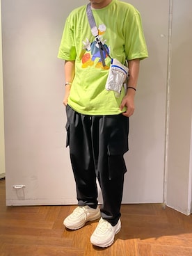 「B'2nd（ビーセカンド）のアイテム（バッグ）」を使った、naoさん（メンズ・172cm）の夏コーディネート