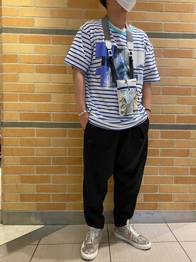 「B'2nd（ビーセカンド）のアイテム（バッグ）」を使った、naoさん（メンズ・172cm）の夏コーディネート