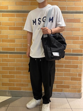 「MSGM（エムエスジーエム）のアイテム」を使った、naoさん（メンズ・172cm）の夏コーディネート