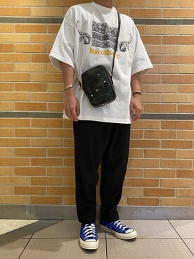 「B'2nd（ビーセカンド）のアイテム（バッグ）」を使った、naoさん（メンズ・172cm）の夏コーディネート
