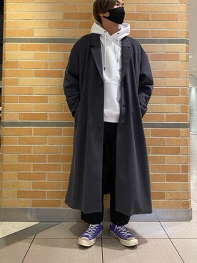 「B'2nd（ビーセカンド）のアイテム（パーカー）」を使った、naoさん（メンズ・172cm）の秋コーディネート