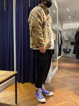 「FIRST DOWN（ファーストダウン）のアイテム（ブルゾン）」を使った、naoさん（メンズ・172cm）の冬コーディネート