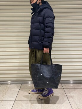 「TATRAS（タトラス）のアイテム（ダウンジャケット/コート）」を使った、naoさん（メンズ・172cm）の冬コーディネート