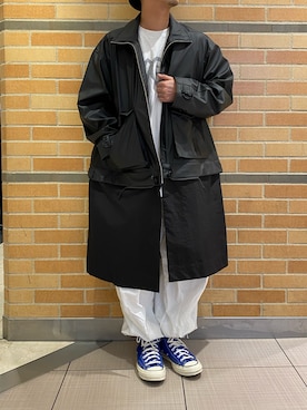 「モードストリート」｜「アイテム（チェスターコート）」を使った、naoさん（メンズ・172cm）の冬コーディネート