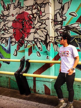 「大阪旅行」｜ひろとさん（メンズ・168cm）の春コーディネート