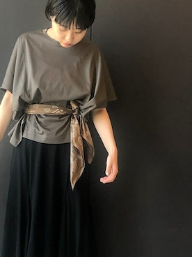 「NICOLAS LAINAS」｜山口さん（レディース・160cm）の夏コーディネート